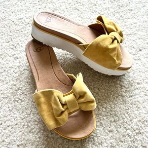 Ugg Women’s Platform Slide Suede Sandal size 7.5